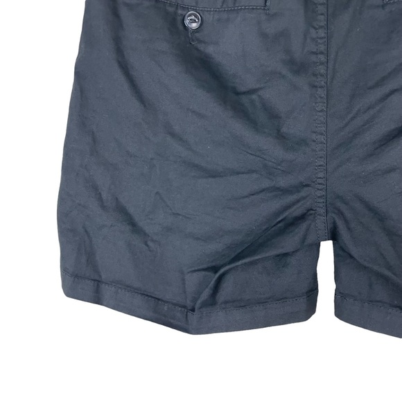 ASOS High-rise Button Fly Black Cotton Blend Business Casual Shorts Size 12 - Picture 13 of 14